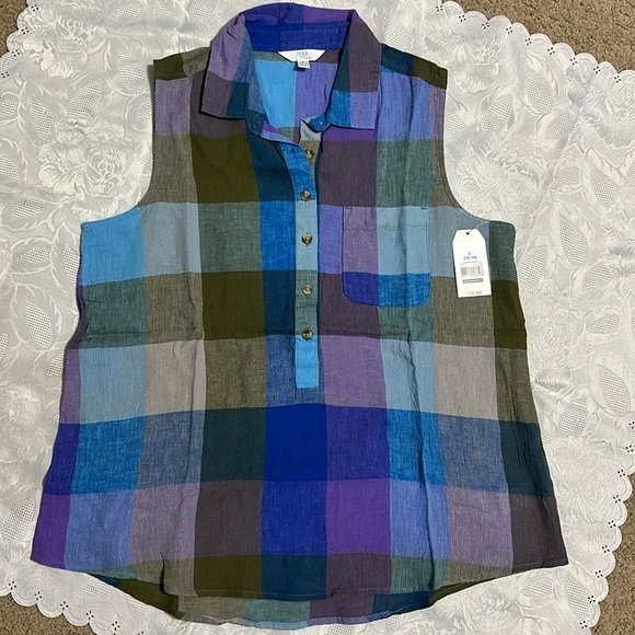 Sleeveless Henley top - Picture 1 of 4